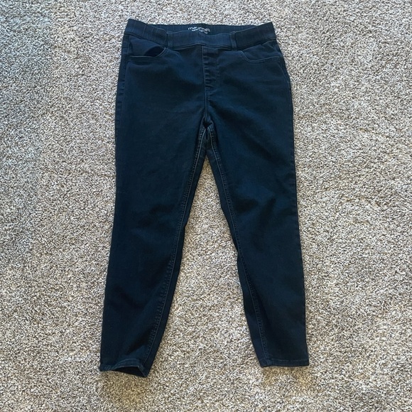 m jeans by maurices™ Cool Comfort Pull On Black Super High Rise Jegging L - Picture 2 of 7